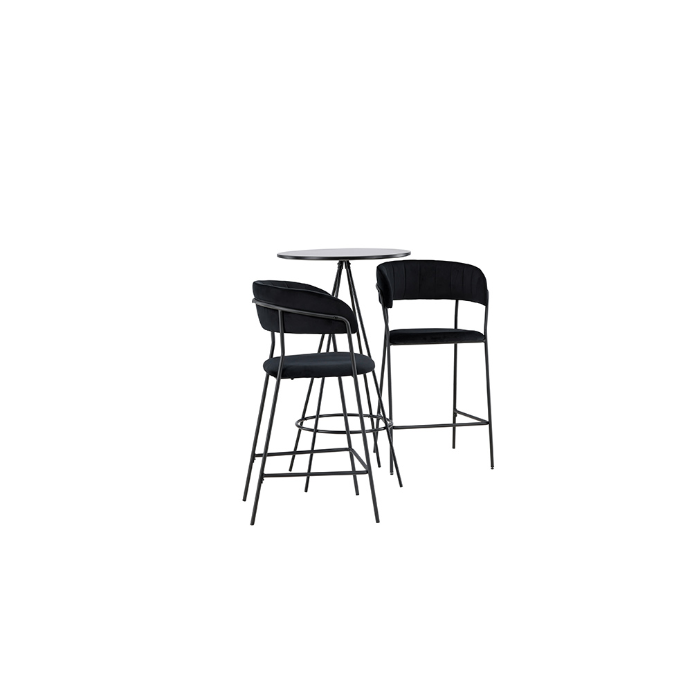 Spisegruppe Venture Home Bistro Ø60 cm med 2 stk Lui Stoler