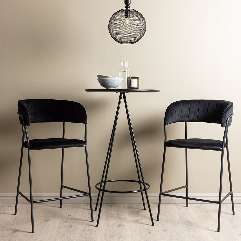 Spisegruppe Venture Home Bistro Ø60 cm med 2 stk Lui Stoler