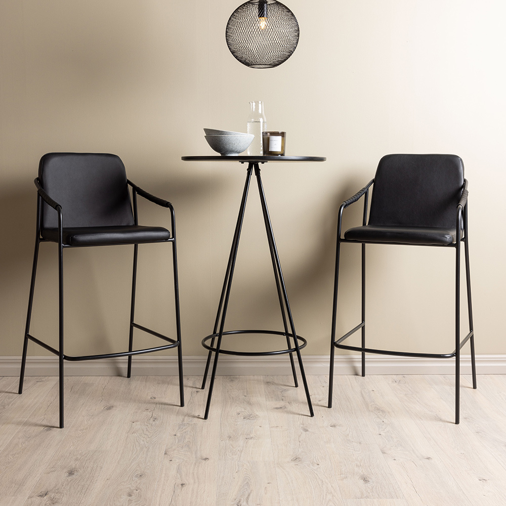 Spisegruppe Venture Home Bistro Ø60 cm med 2 stk Tvist Stoler