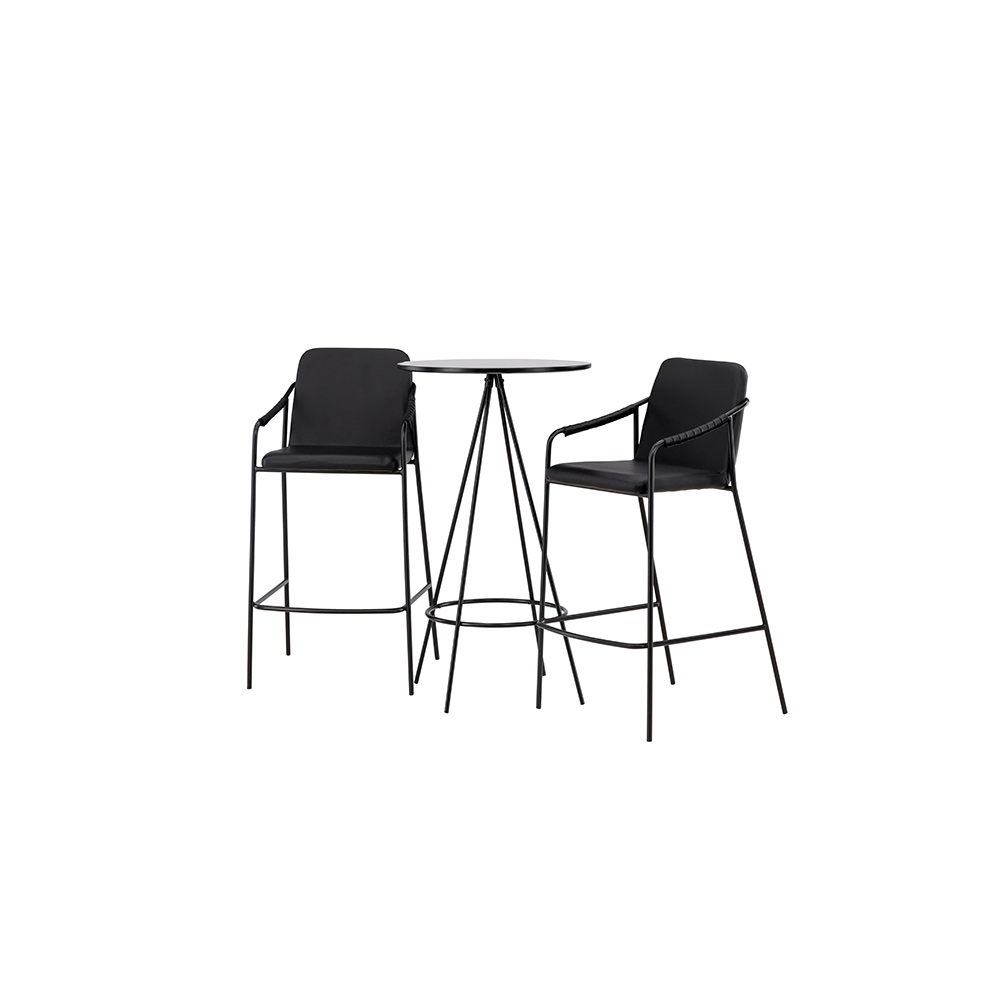 Spisegruppe Venture Home Bistro Ø60 cm med 2 stk Tvist Stoler