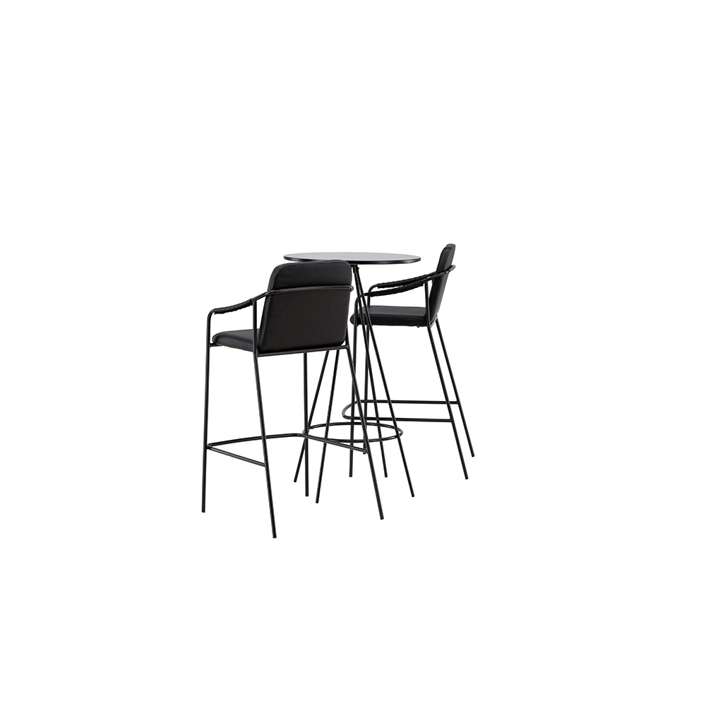 Spisegruppe Venture Home Bistro Ø60 cm med 2 stk Tvist Stoler