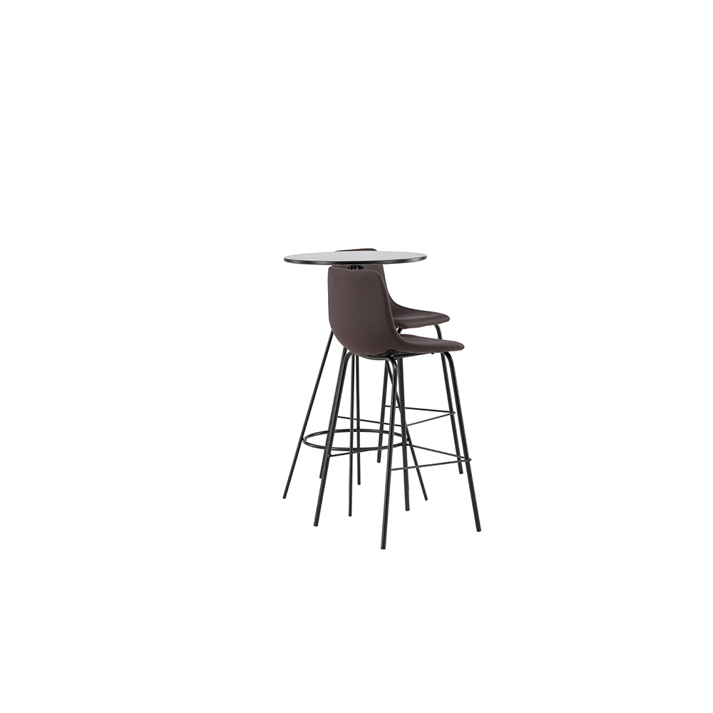 Spisegruppe Venture Home Bistro Ø60 cm med 2 stk Alexi Stoler