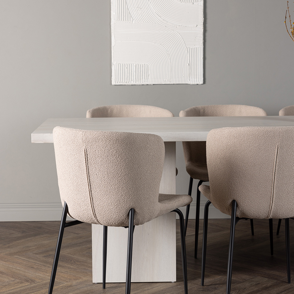 Spisegruppe Venture Home Olga med 6 stk Modesto Stoler