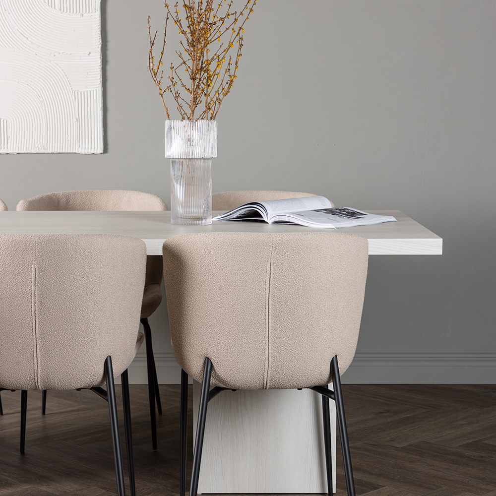 Spisegruppe Venture Home Olga med 6 stk Modesto Stoler