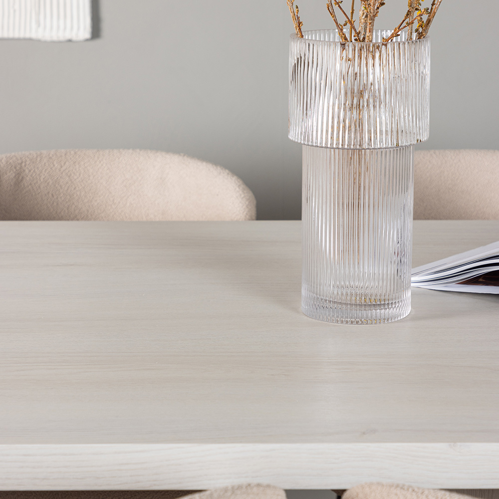 Spisegruppe Venture Home Olga med 6 stk Modesto Stoler