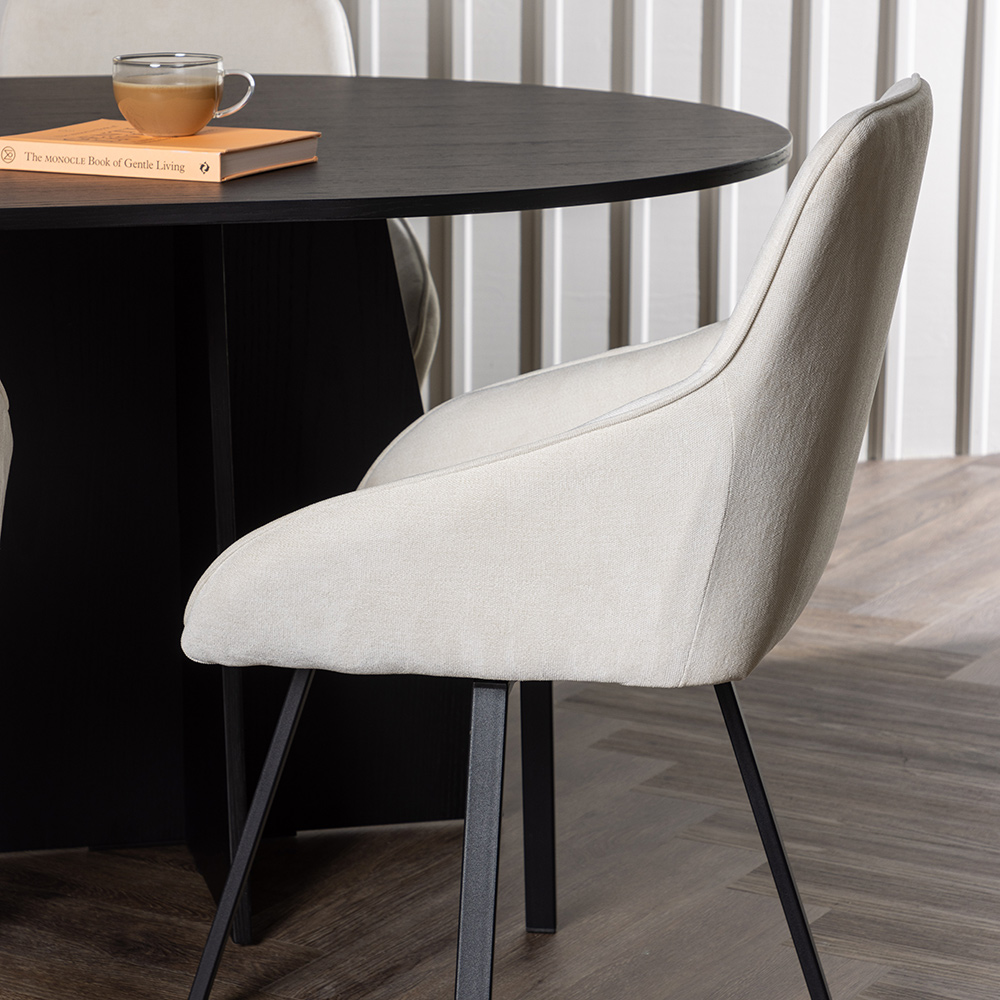 Spisegruppe Venture Home Bootcut med 6 stk Rosie Stoler