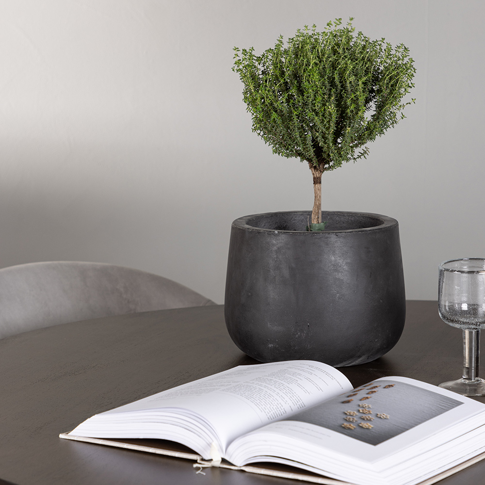 Spisegruppe Venture Home Kaseidon Ø100 cm med 4 stk Evelina Stoler