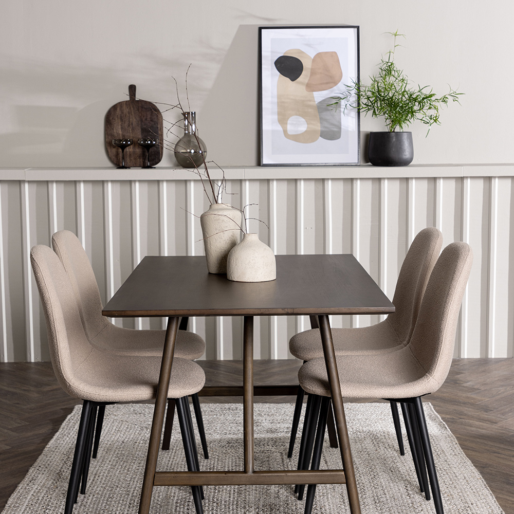 Spisegruppe Venture Home Kaseidon med 4 stk Polar Stoler