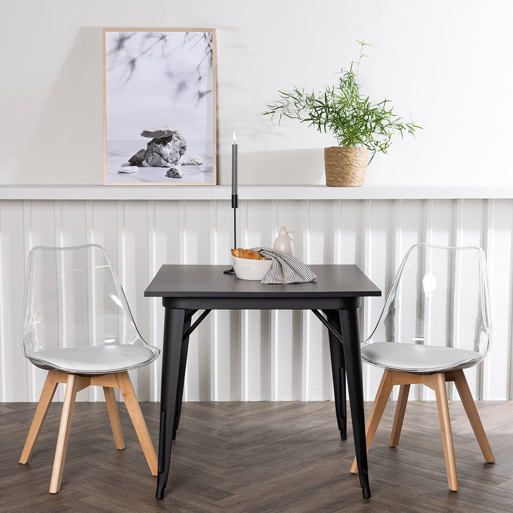 Spisegruppe Venture Home Tempe med 2 stk Edvin Stoler