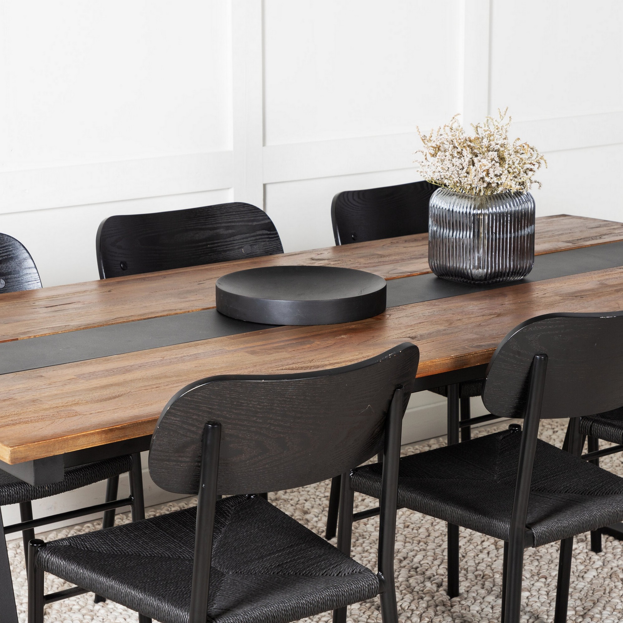 Spisegruppe Venture Home Jakarta med 6stk Polly Stoler