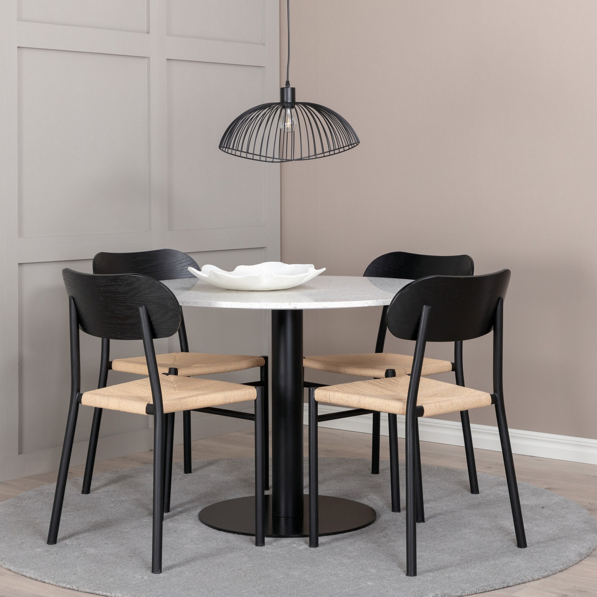 Spisegruppe Venture Home Razzia med 4stk Polly Stoler