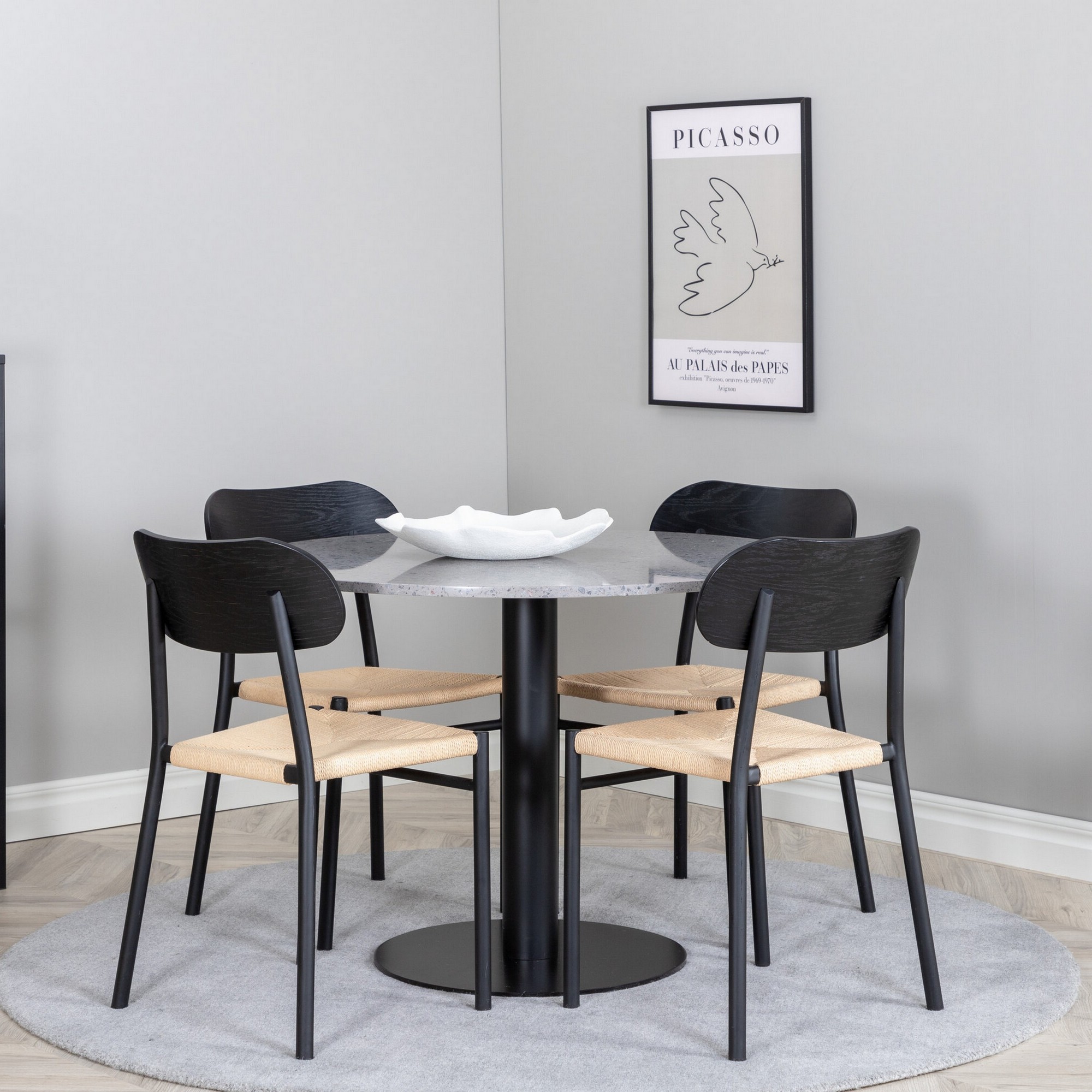 Spisegruppe Venture Home Razzia med 4stk Polly Stoler