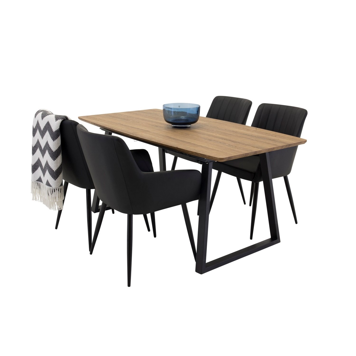 Spisegruppe Venture Home Inca med 4stk Comfort Stoler