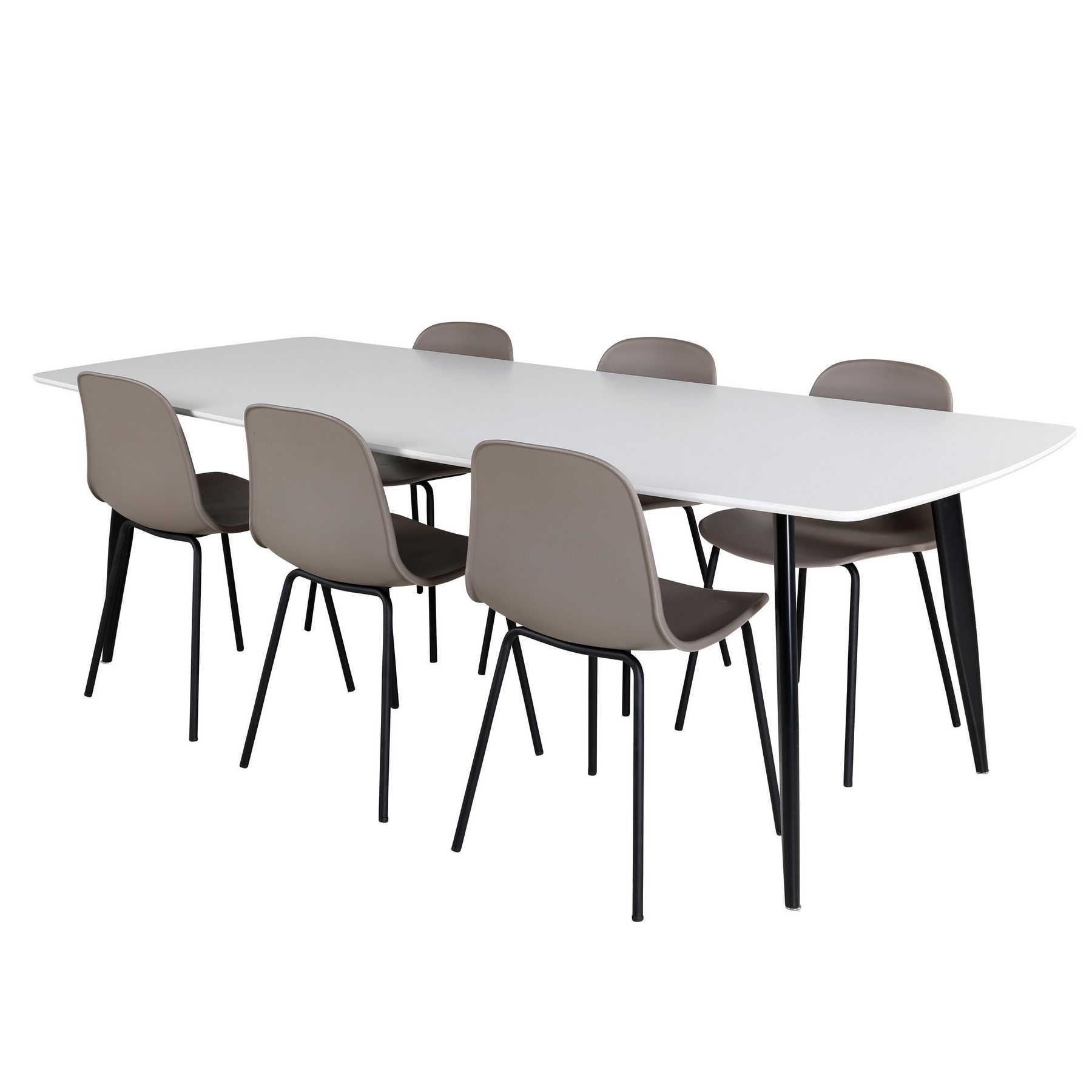 Spisegruppe Venture Home Polar med 6stk Arctic Stoler