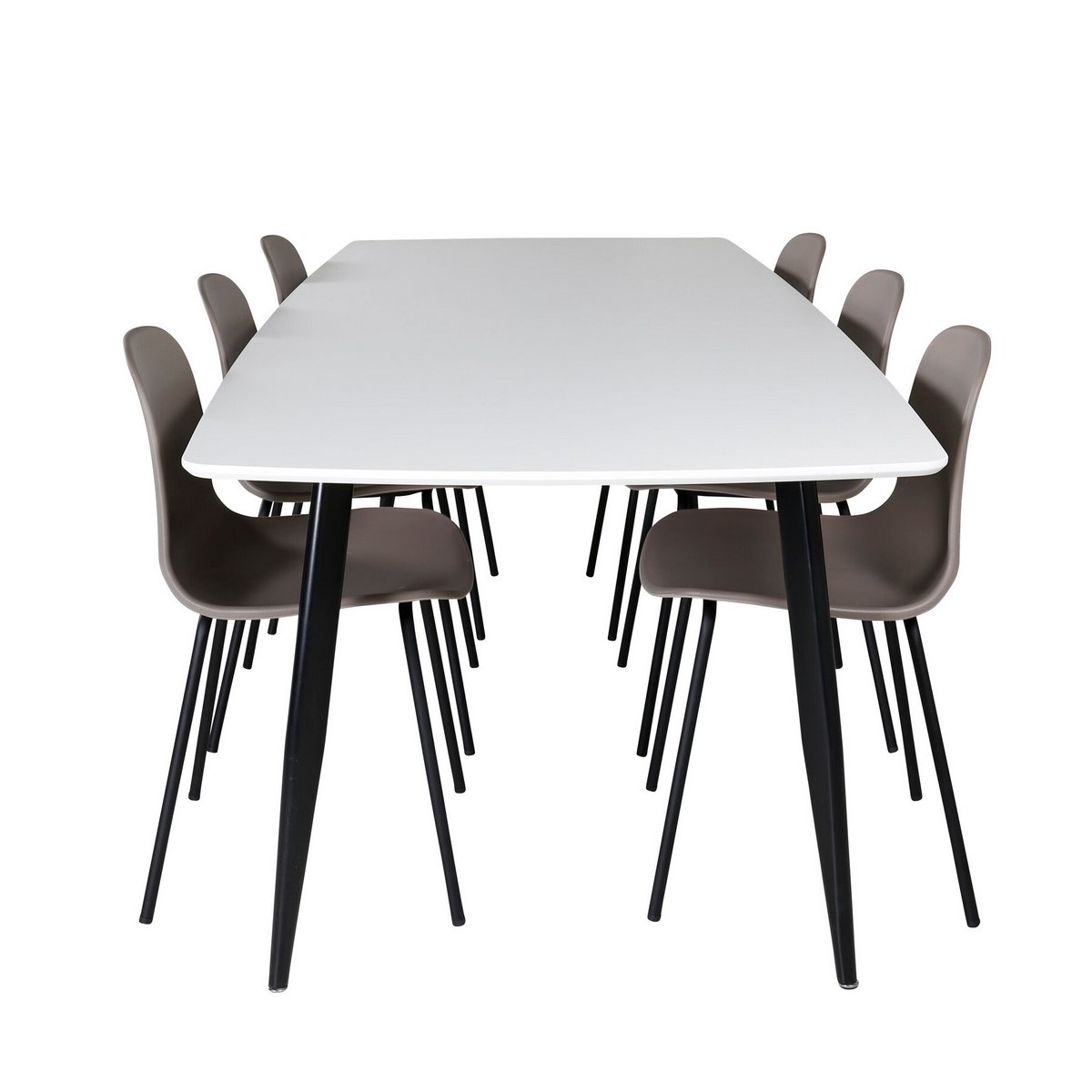 Spisegruppe Venture Home Polar med 6stk Arctic Stoler