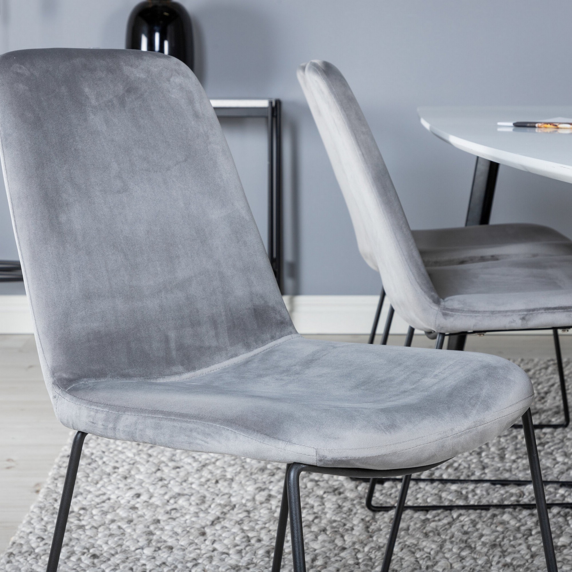 Spisegruppe Venture Home Polar med 6stk Muce Stoler