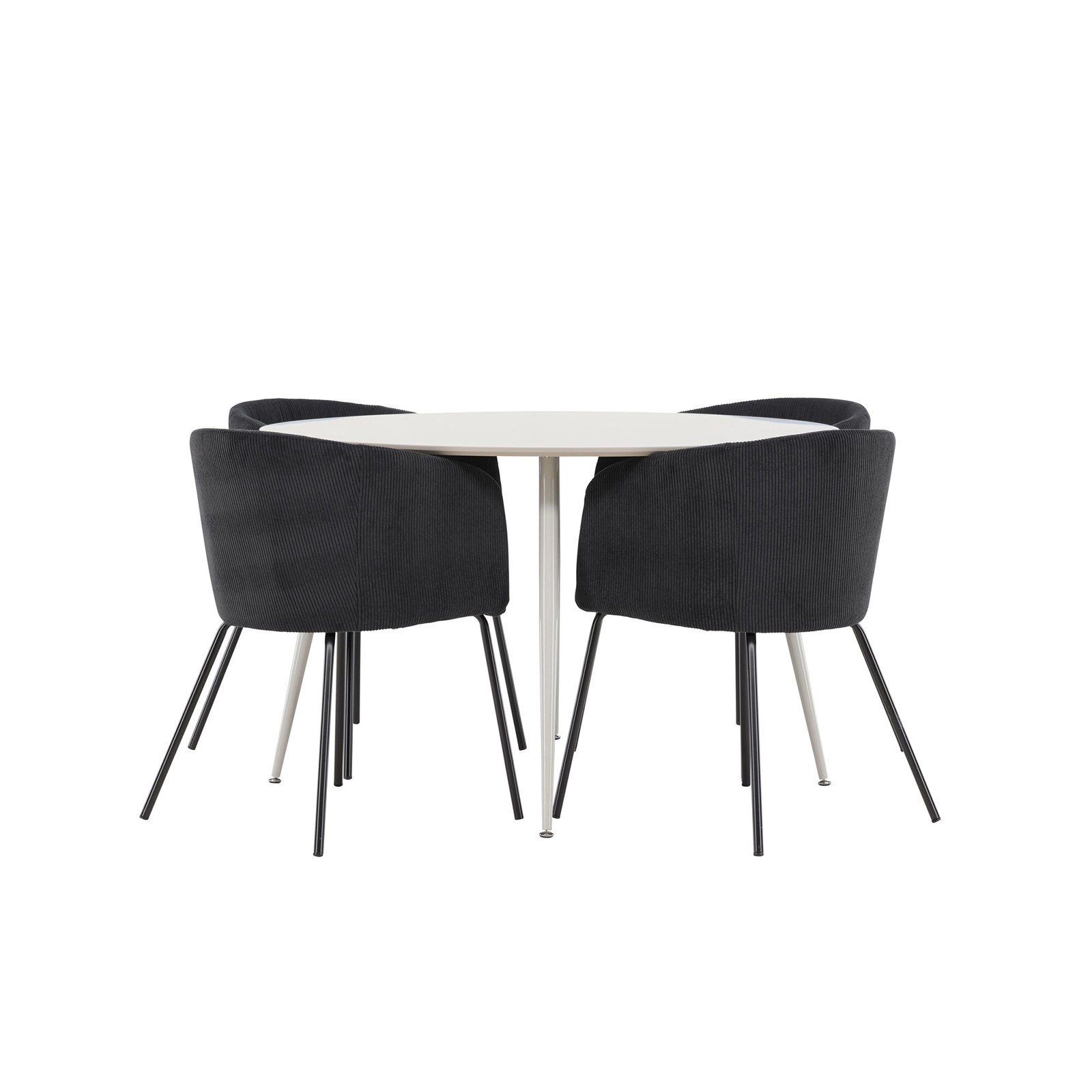 Spisegruppe Venture Home Plaza Ø120 med 4 stk Berit Stoler