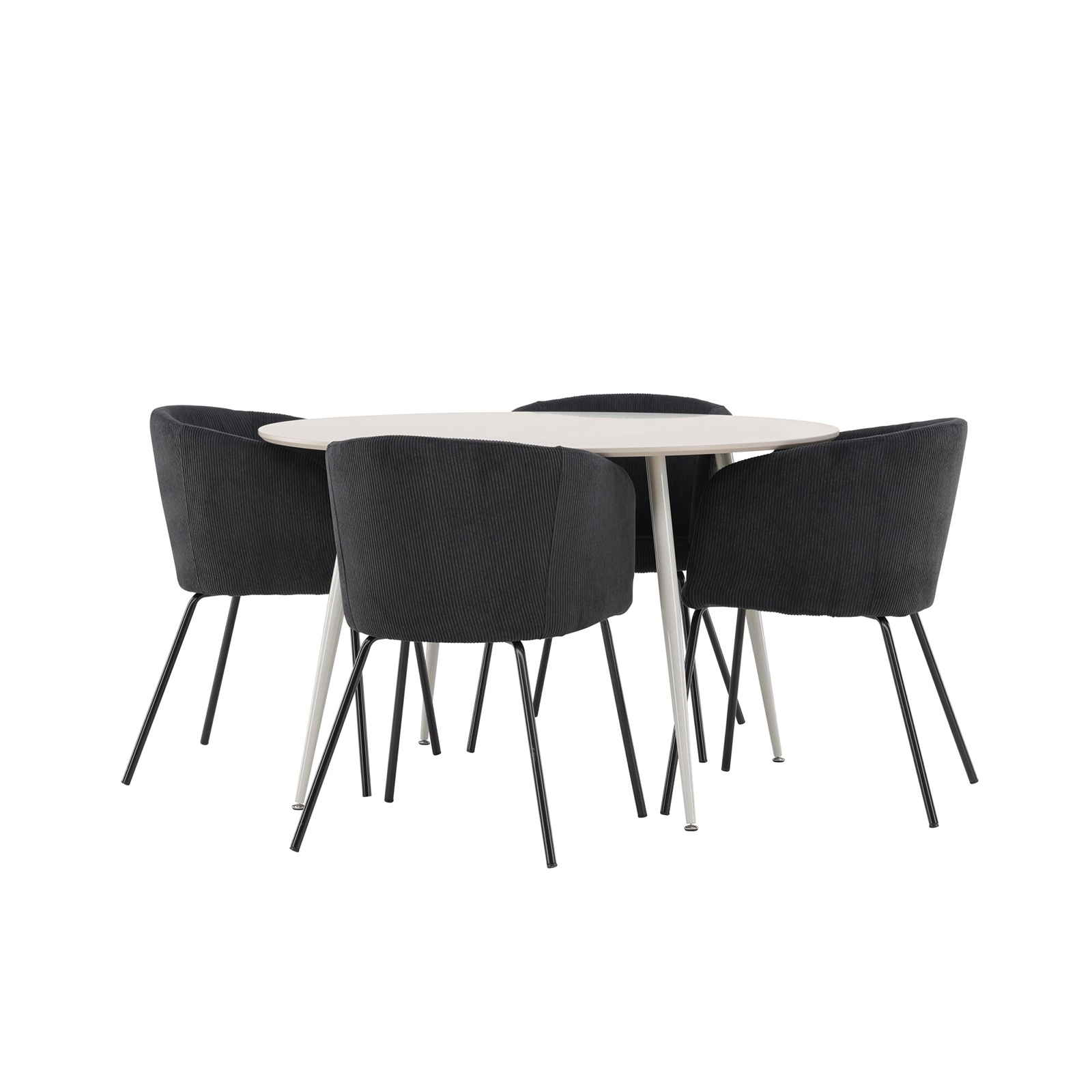 Spisegruppe Venture Home Plaza Ø120 med 4 stk Berit Stoler