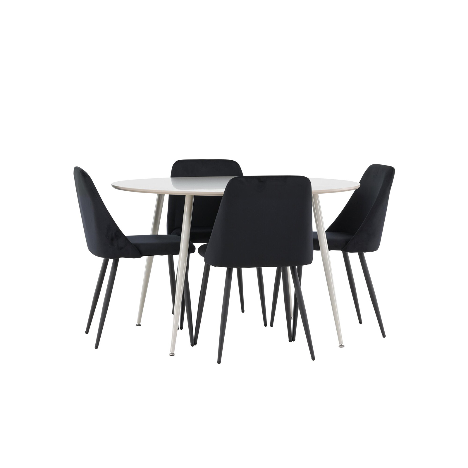 Spisegruppe Venture Home Plaza Ø120 med 4 stk Night Stoler