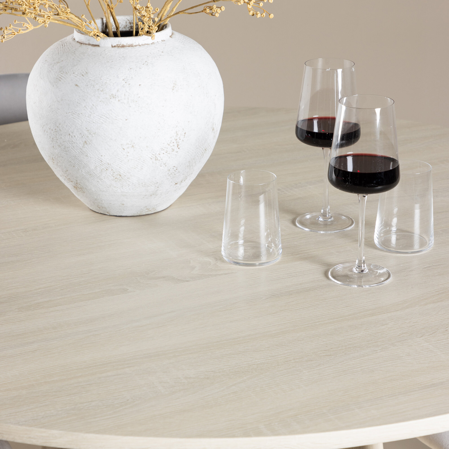 Spisegruppe Venture Home Lanzo Ø120 med 4 stk Evelina Stoler