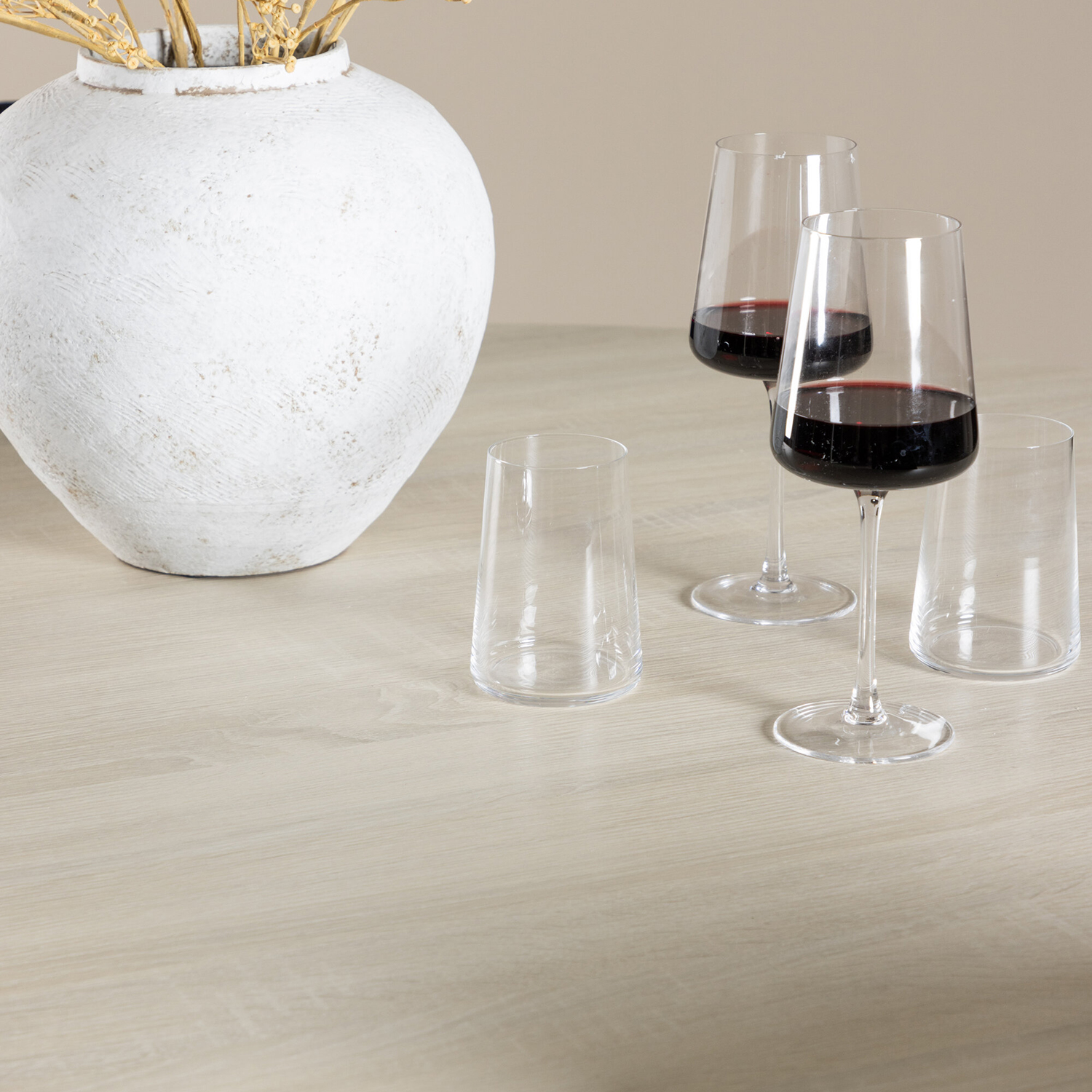 Spisegruppe Venture Home Lanzo Ø120 med 4 stk Polar Stoler Fløyel