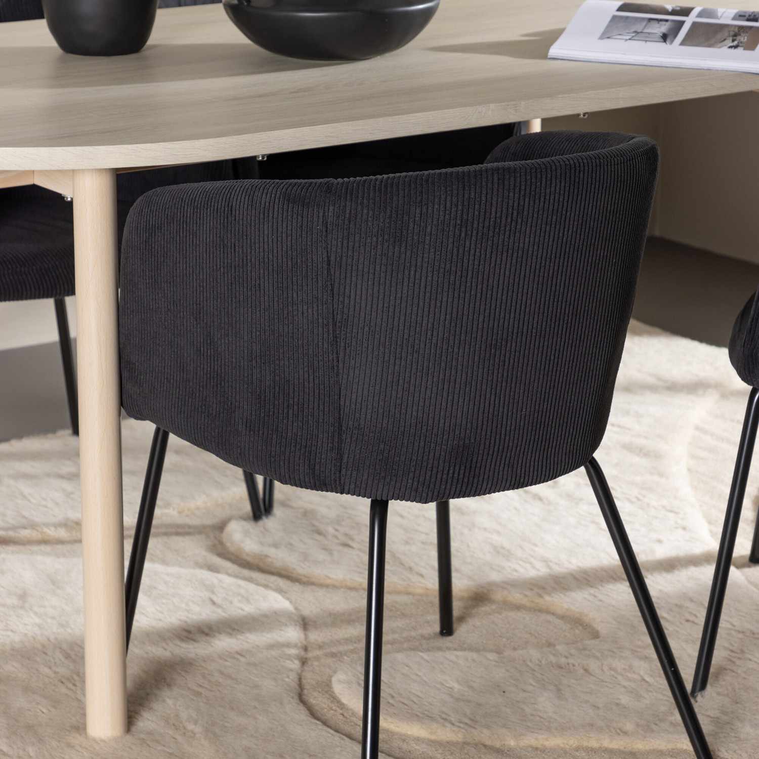 Spisegruppe Venture Home Andy 180 med 4 stk Berit Stoler