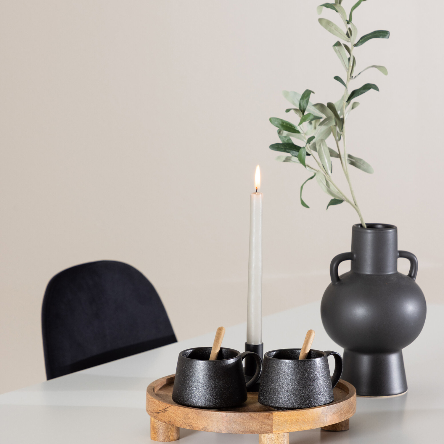 Spisegruppe Venture Home Silar 180 med 6 stk Polar Stoler Fløyel