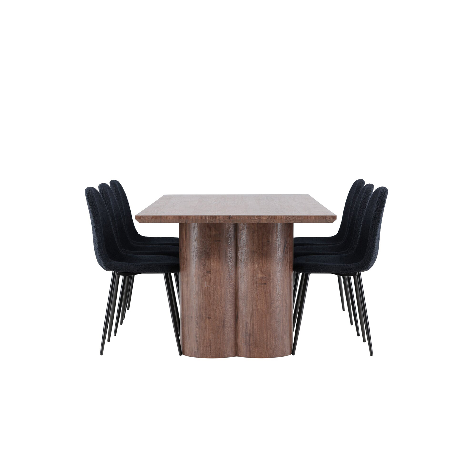 Spisegruppe Venture Home Olivia 210 med 6 stk Polar Stoler Teddy