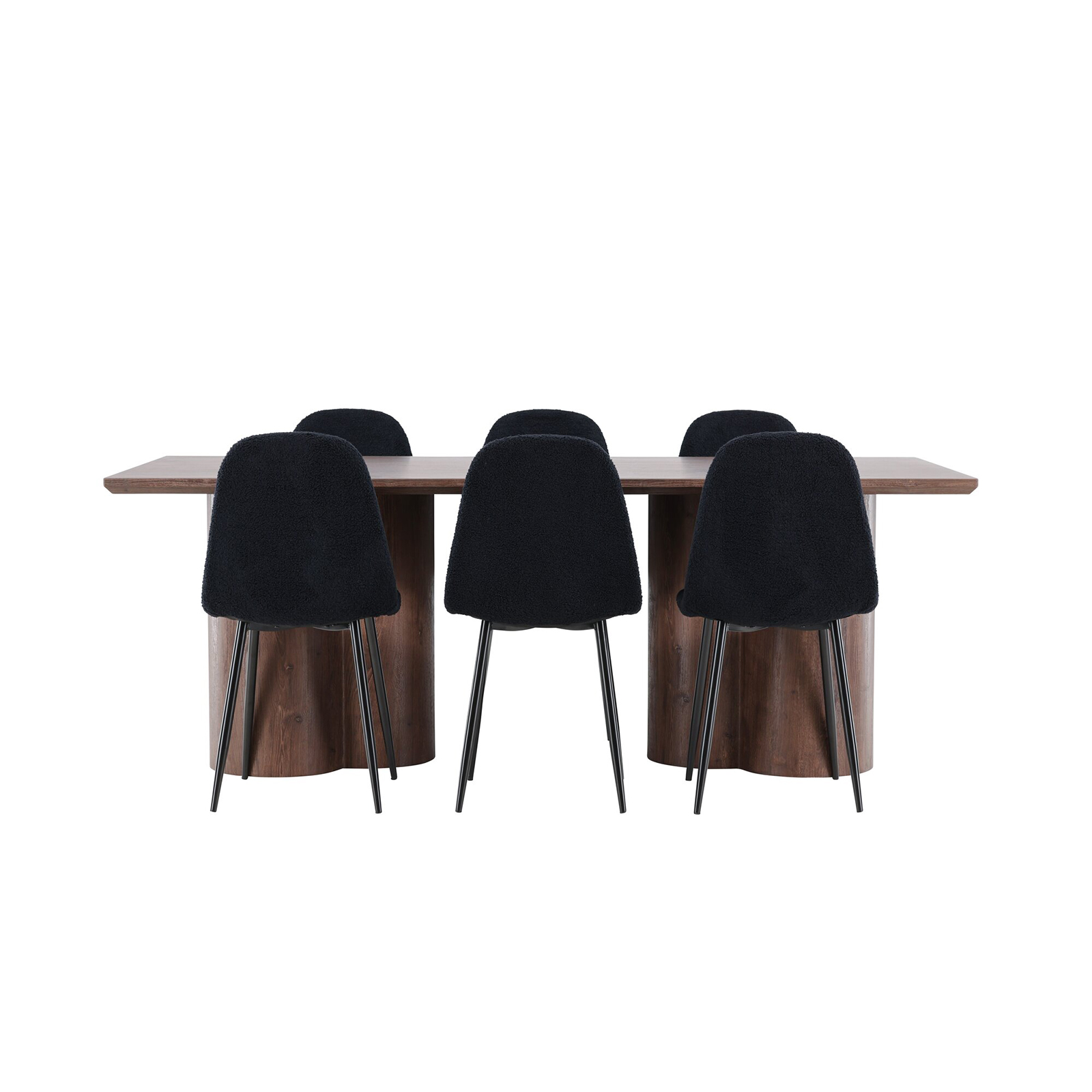 Spisegruppe Venture Home Olivia 210 med 6 stk Polar Stoler Teddy