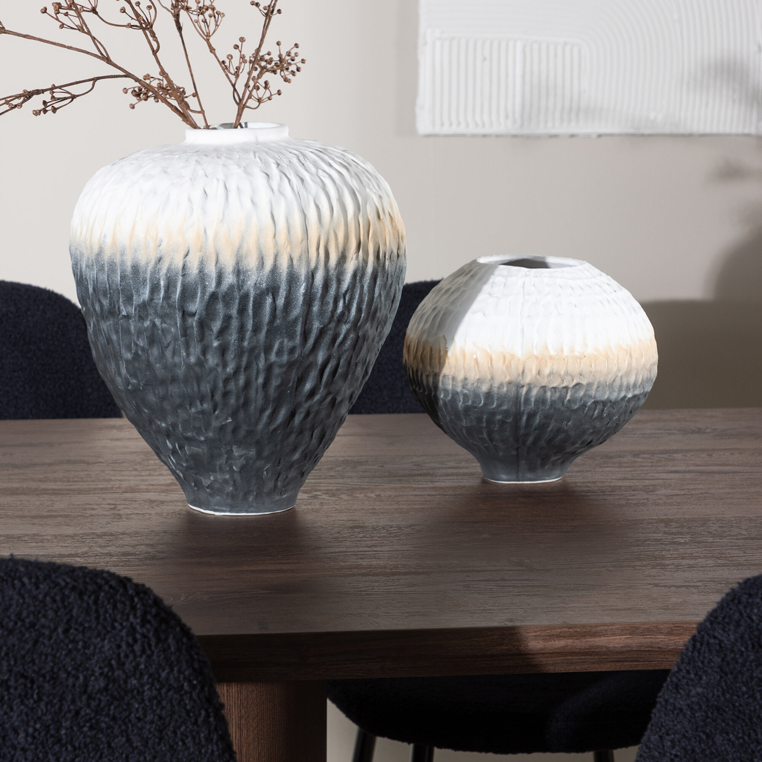 Spisegruppe Venture Home Olivia 210 med 6 stk Polar Stoler Teddy