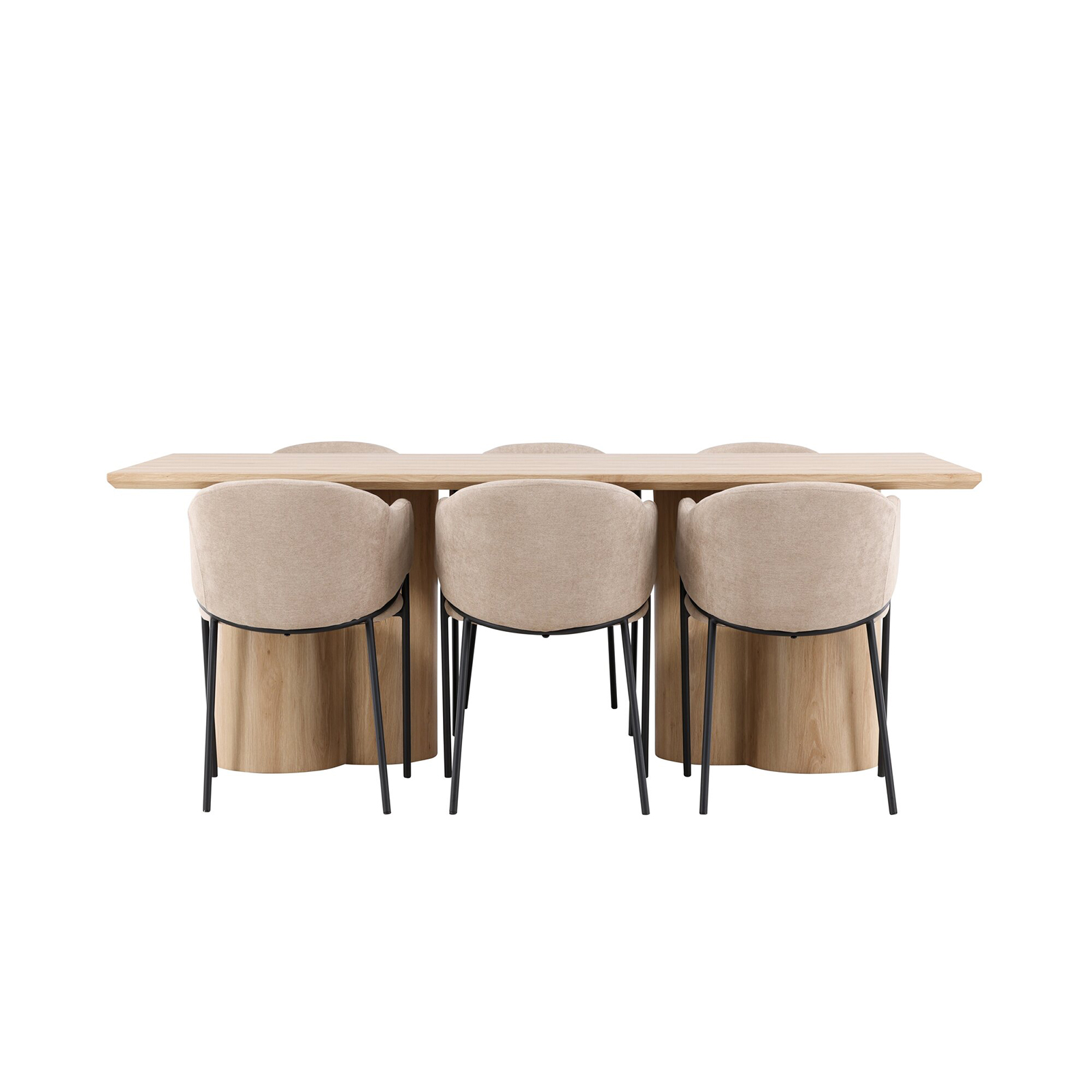 Spisegruppe Venture Home Olivia 210 med 6 stk Evelina Stoler