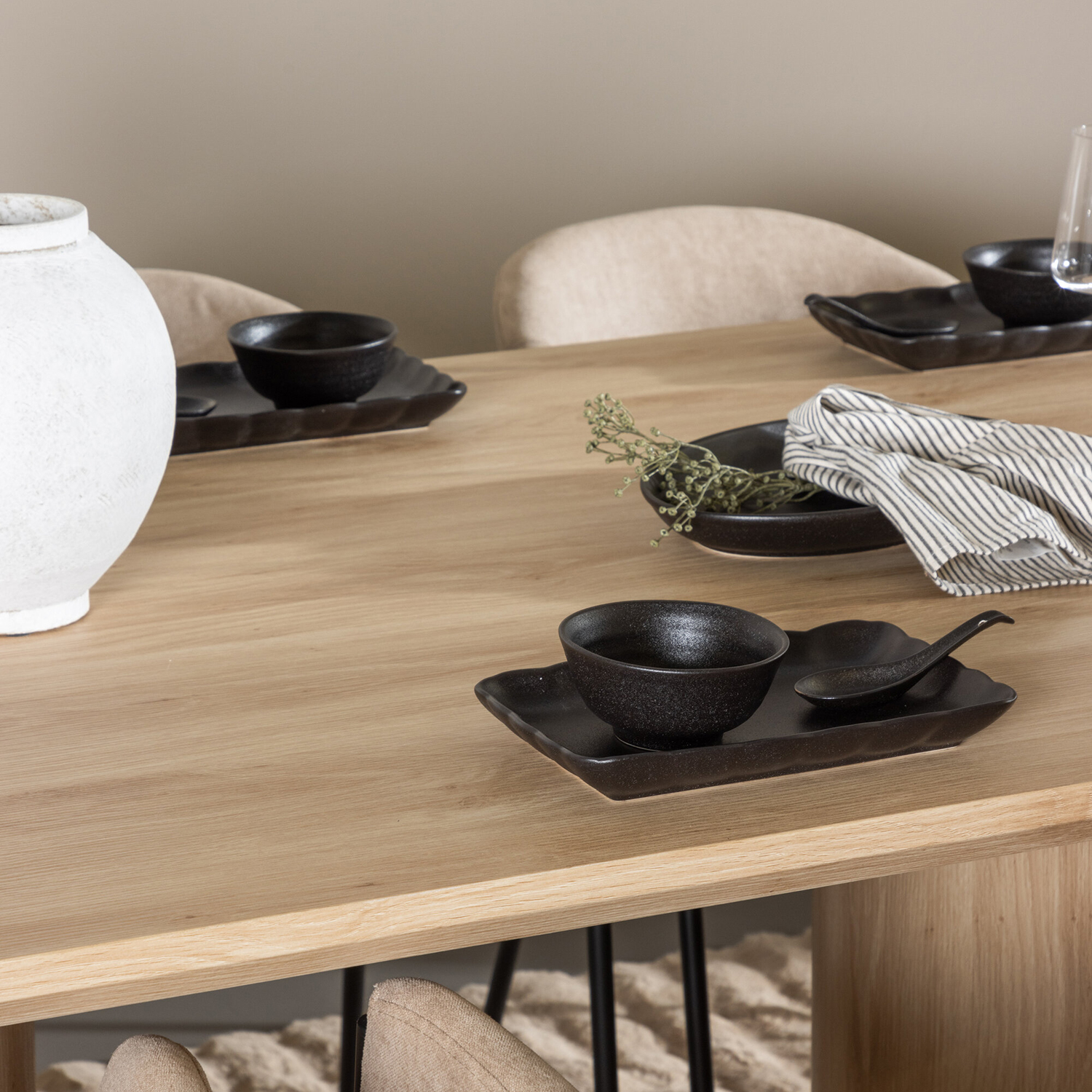 Spisegruppe Venture Home Olivia 210 med 6 stk Evelina Stoler