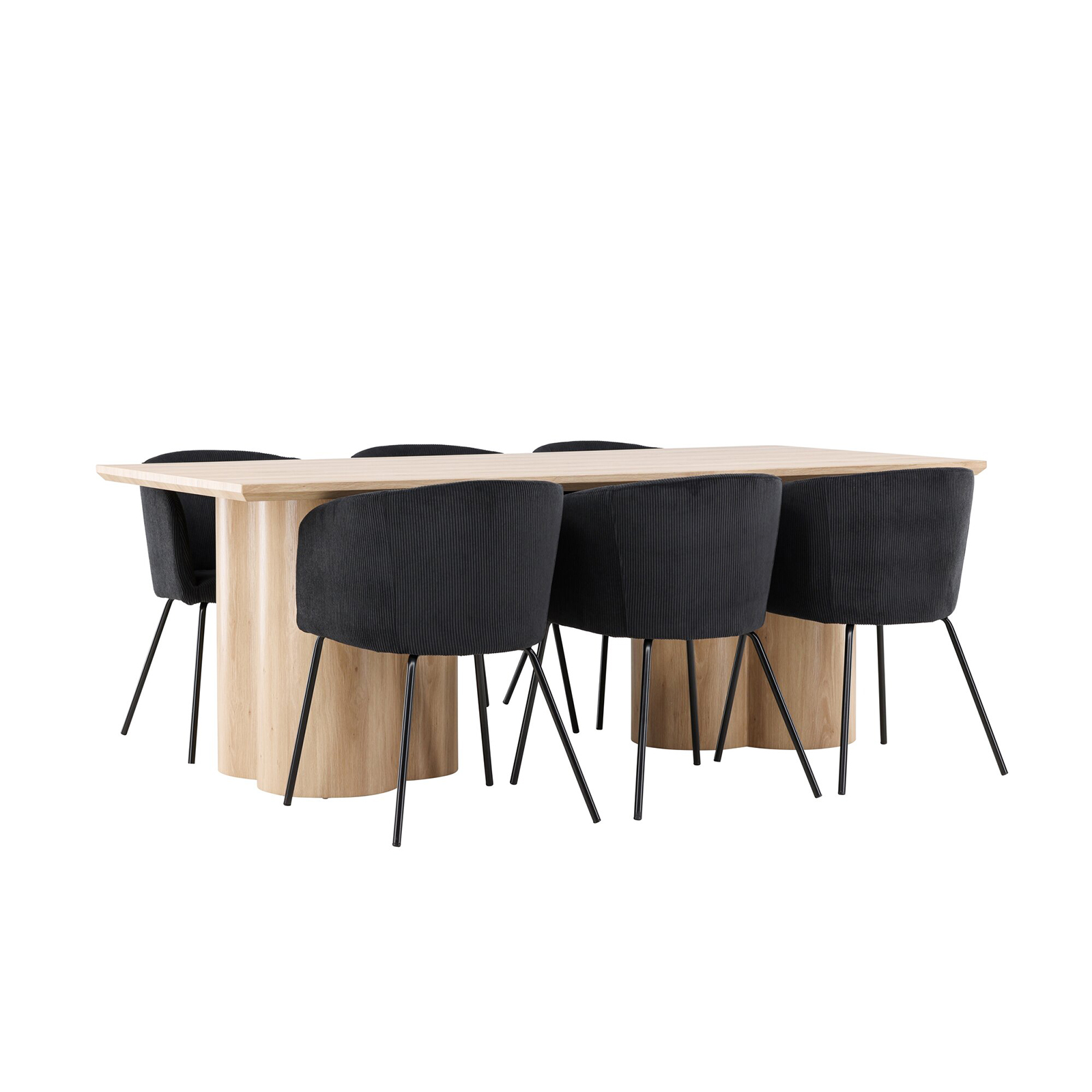 Spisegruppe Venture Home Olivia 210 med 6 stk Berit Stoler