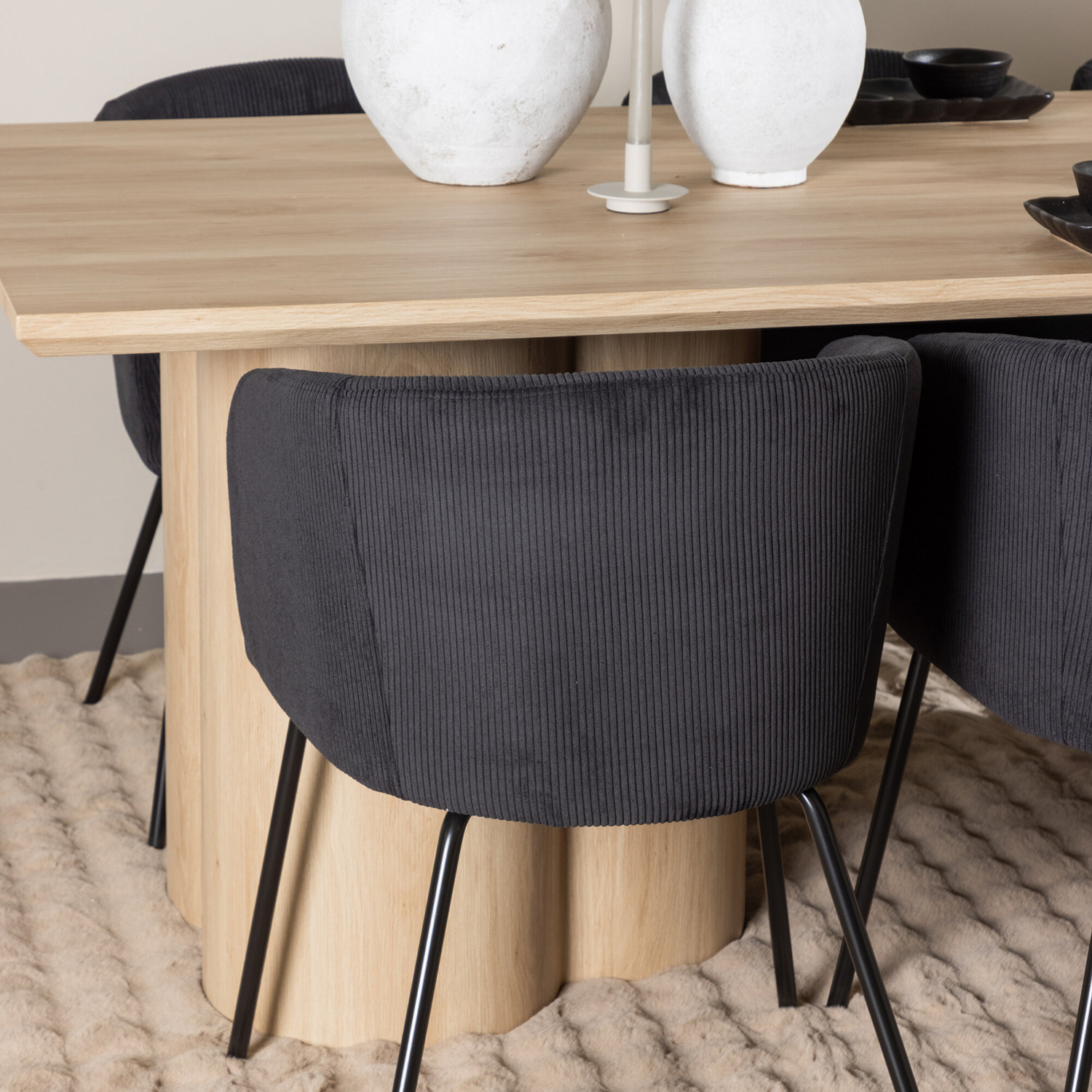 Spisegruppe Venture Home Olivia 210 med 6 stk Berit Stoler