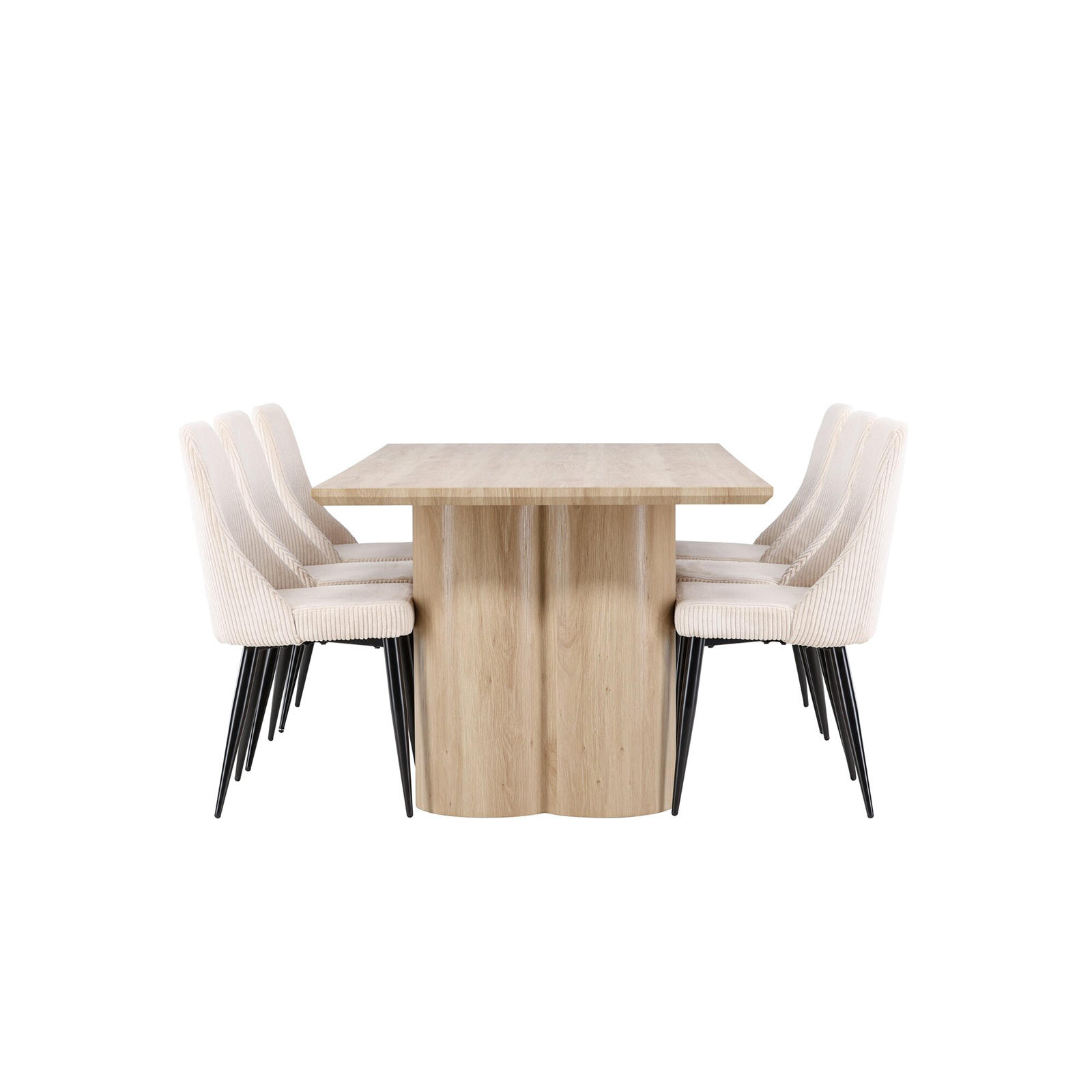 Spisegruppe Venture Home Olivia 210 med 6 stk Leone Stoler