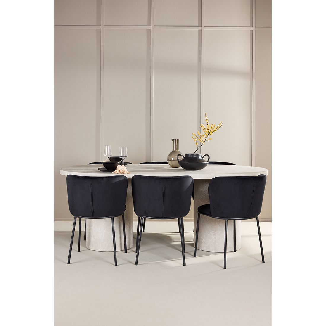 Spisegruppe Venture Home Narvik med 6st Edina Spisestoler