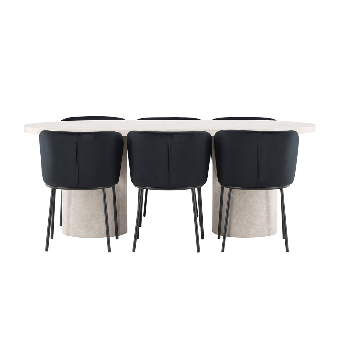 Spisegruppe Venture Home Narvik med 6st Edina Spisestoler