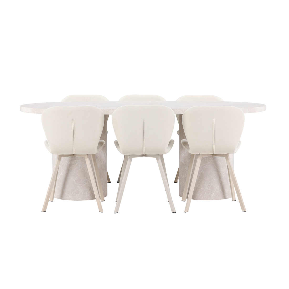 Spisegruppe Venture Home Narvik med 6st Lilja Spisestoler