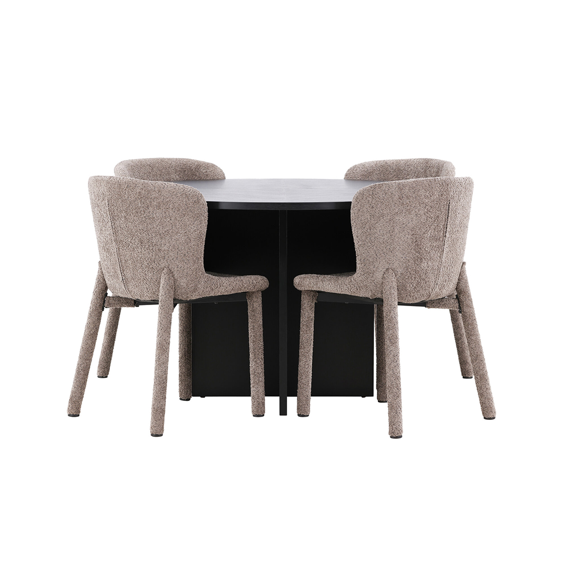 Spisegruppe Venture Home Strada Ø120 cm med 4st Astoria Spisestoler