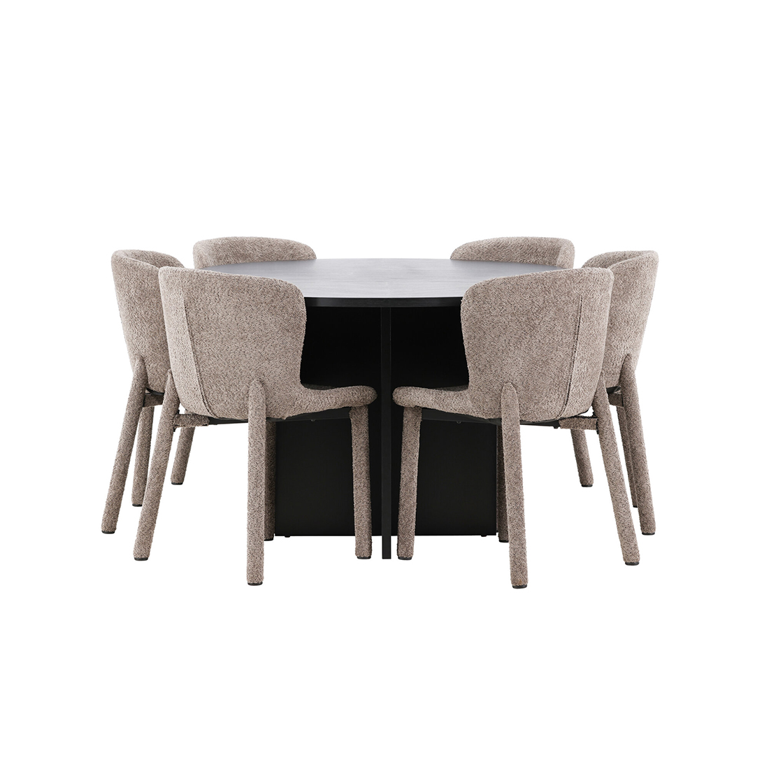 Spisegruppe Venture Home Strada Ø120 cm med 6st Astoria Spisestoler