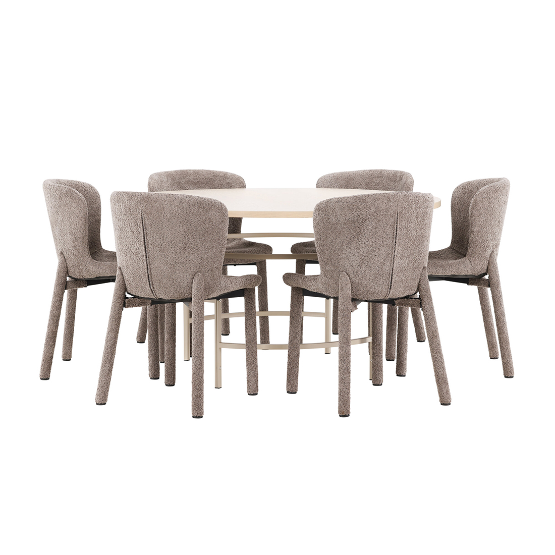 Spisegruppe Venture Home Copenhagen Ø140 cm med 6st Astoria Spisestoler