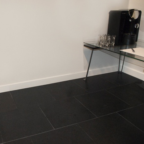 Granitplatta Stencentralen Absolute Black Matt 30x30 cm