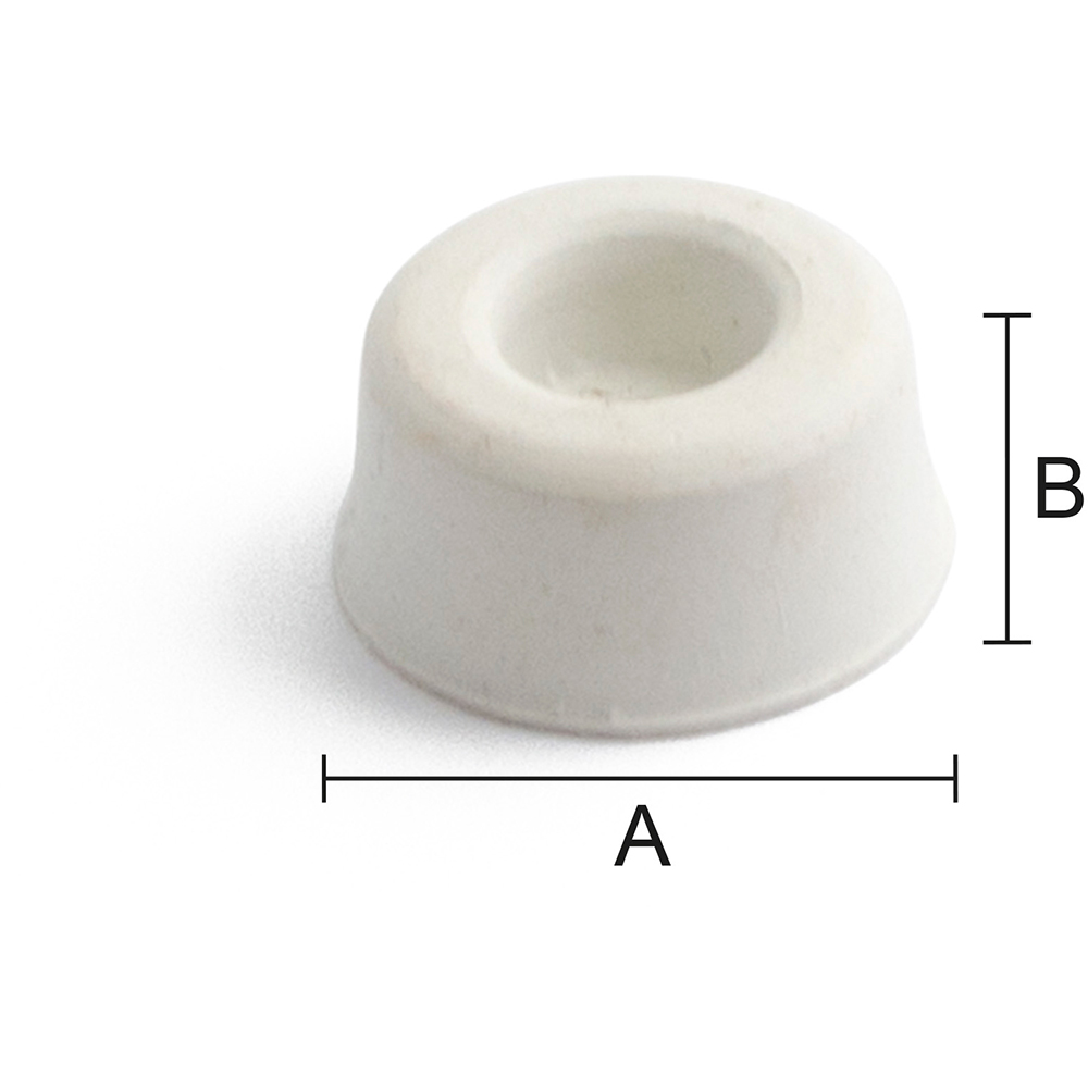 Gummibuffert Habo 158 Hvit