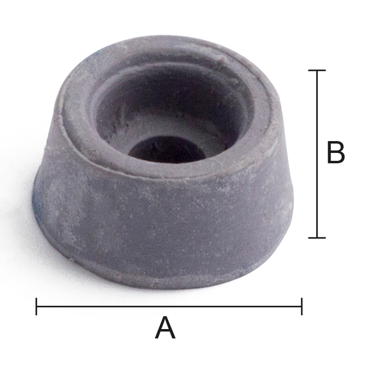 Gummibuffert Habo 158 Grå