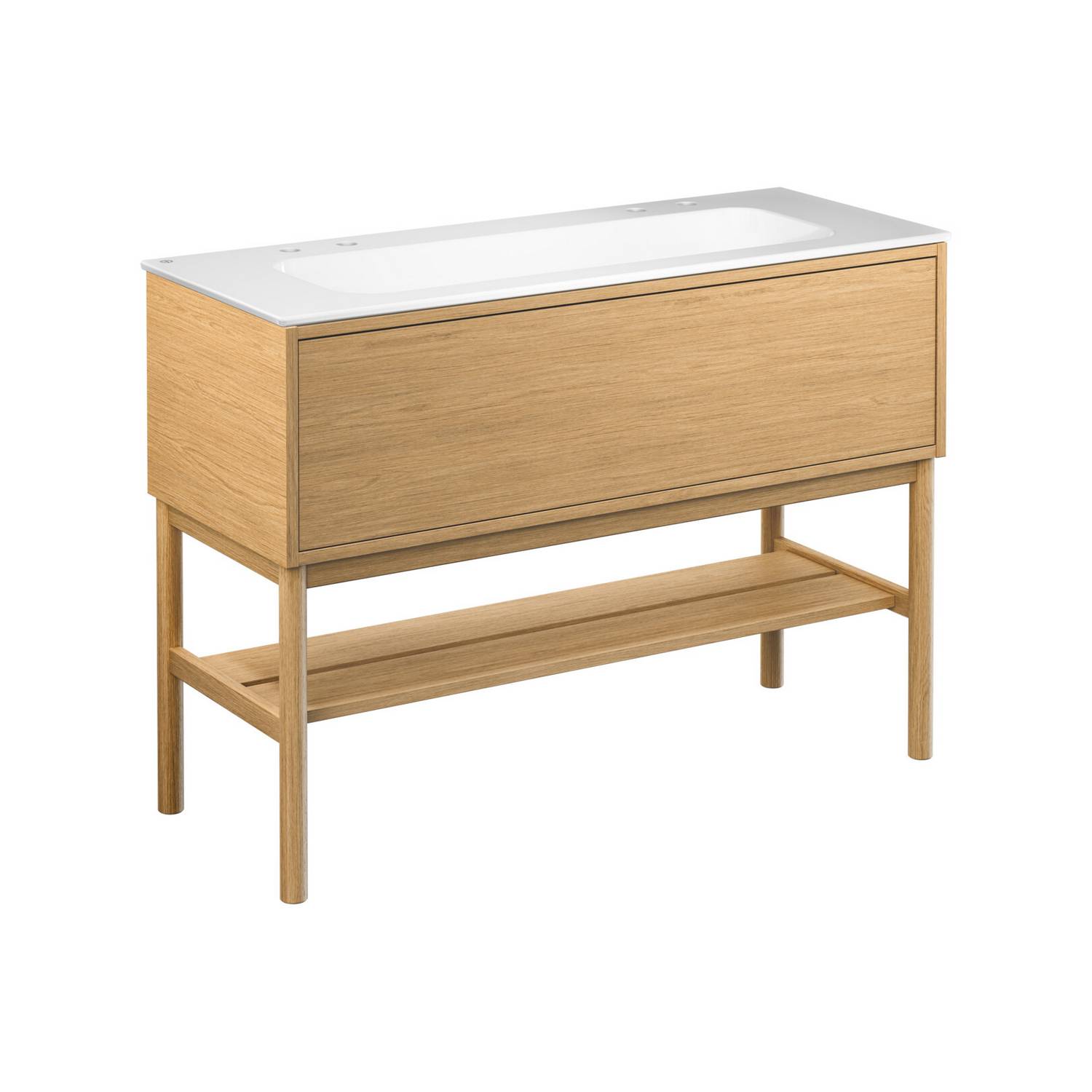 tvättställskåp gustavsberg ducentic 120 cm med tvättställ i porslin och benställning