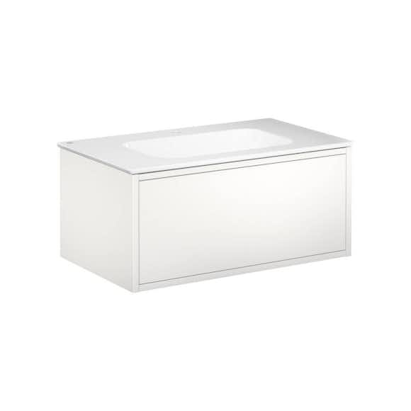 tvättställskåp gustavsberg ducentic 80 cm med tvättställ i porslin