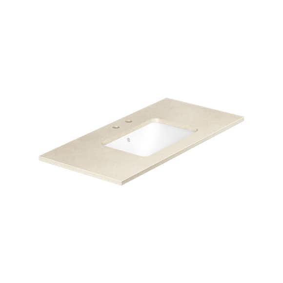 bänkskiva gustavsberg ducentic 100 cm i natursten med underlimmat tvättställ