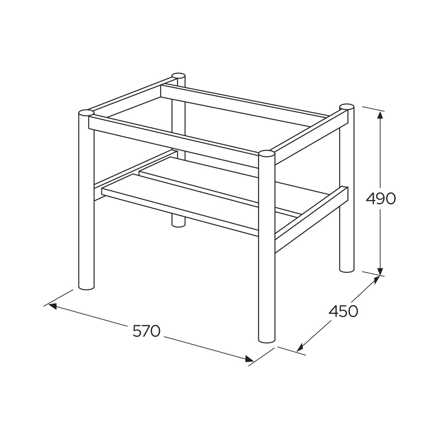 Benställning Gustavsberg Ducentic för Tvättställskåp