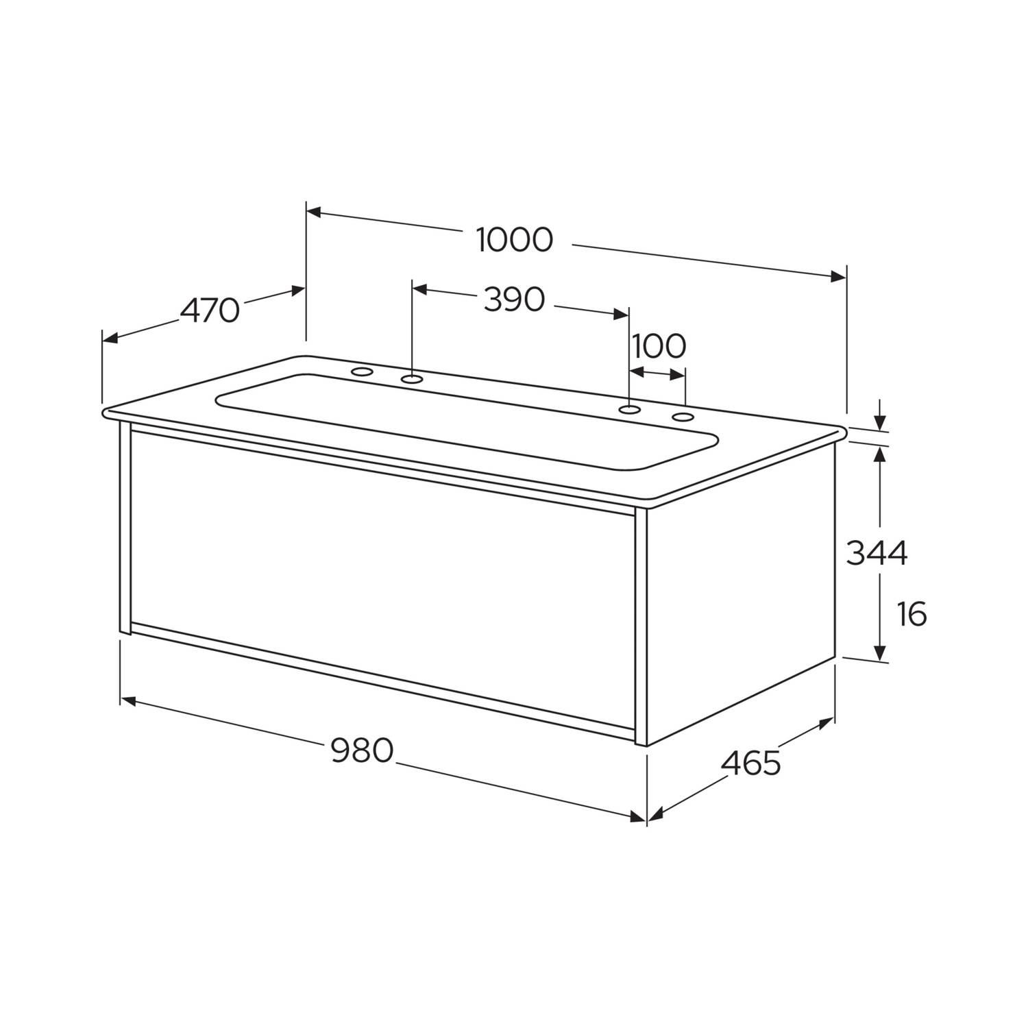 Tvättställskåp Gustavsberg Ducentic 120 cm med Tvättställ i Porslin och Benställning