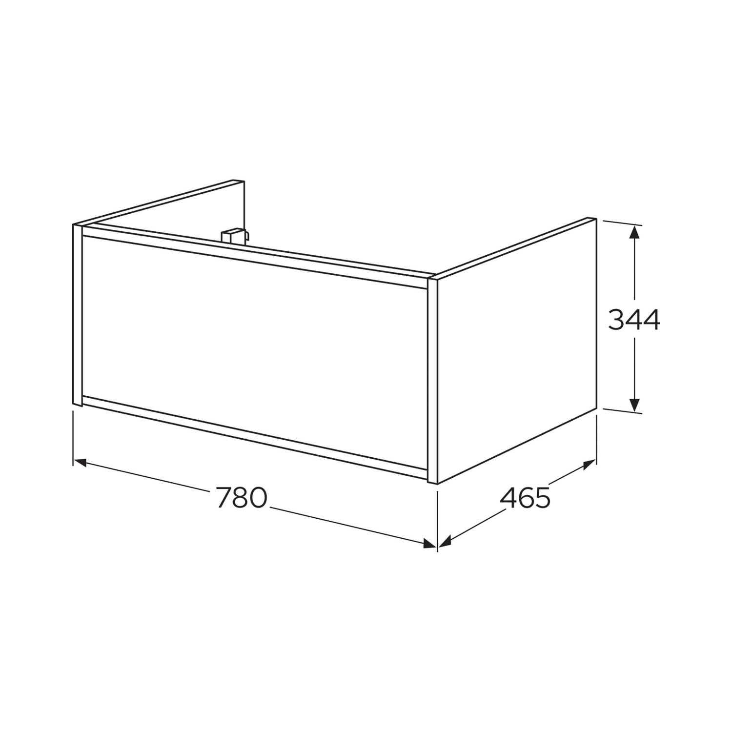 Tvättställskåp Gustavsberg Ducentic 80 cm